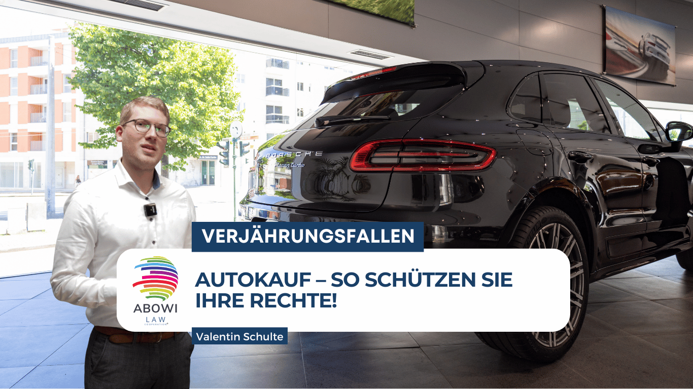 Verjährungsfallen beim Autokauf – So schützen Sie Ihre Rechte - Valentin Schulte