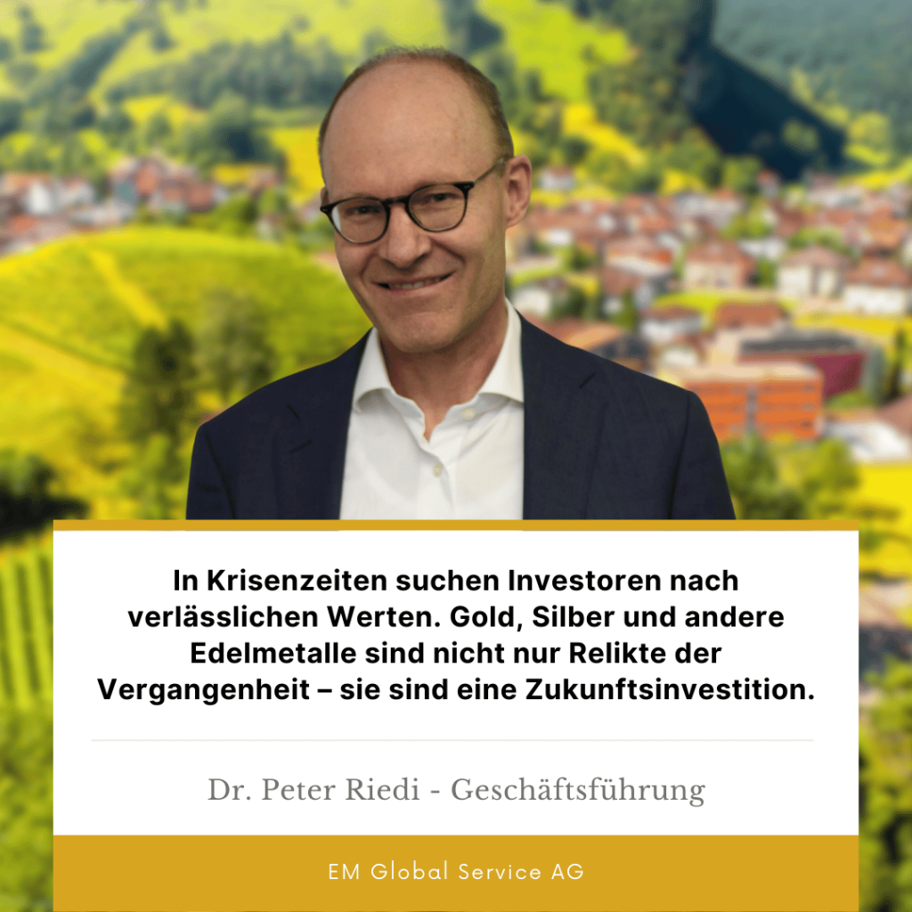 Investitionen in Krisenzeiten - Dr. Peter Riedie